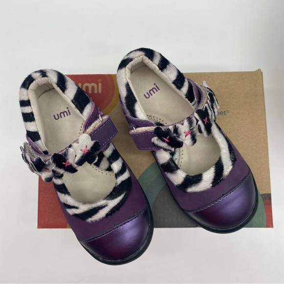 umi Marnie Mary Jane (Toddler),Purple leather size 24 EU or 8M NEW - Picture 3 of 3